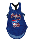 Women's Buffalo Bills Royal Tie Dye Sports Bra With Top