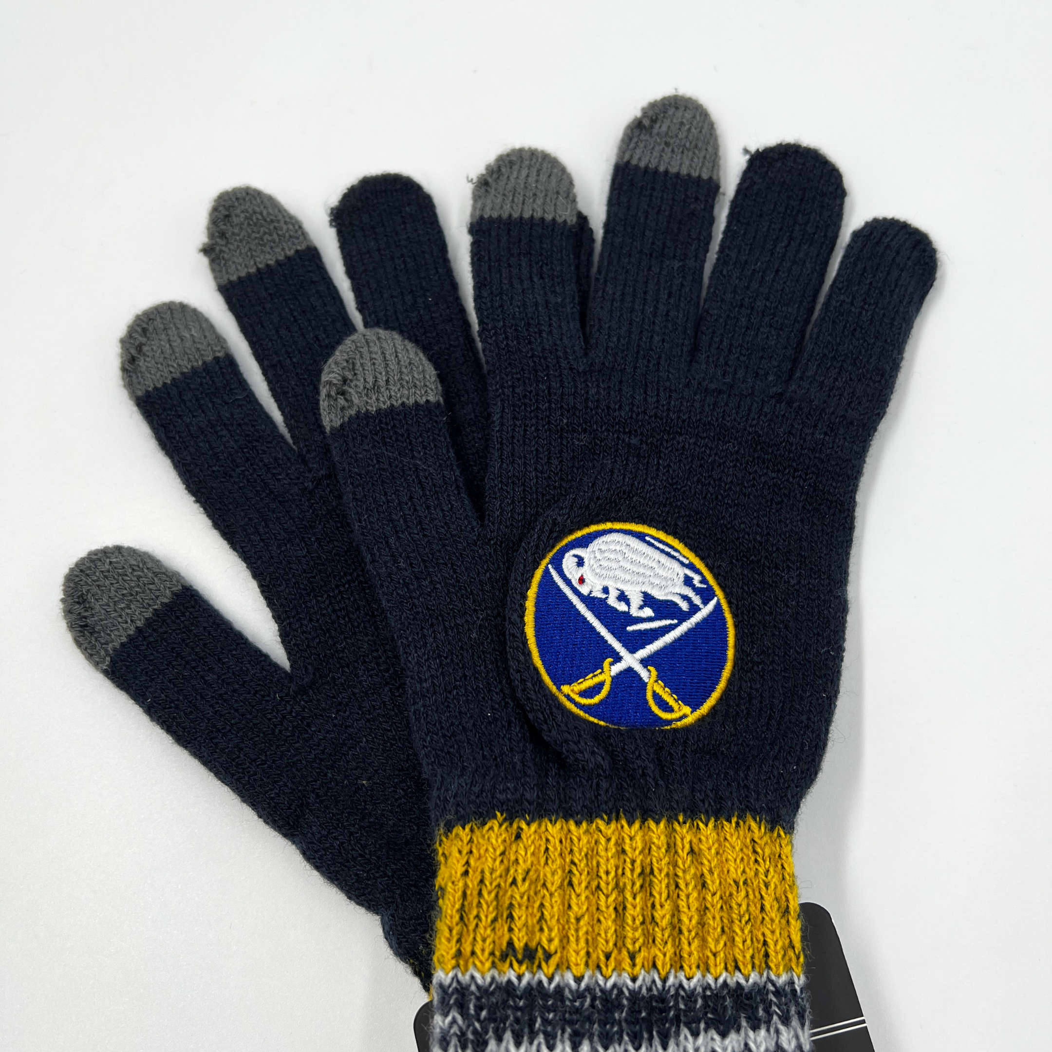 buffalo handschuhe Buffalo Sabres Navy Knit Texting Gloves