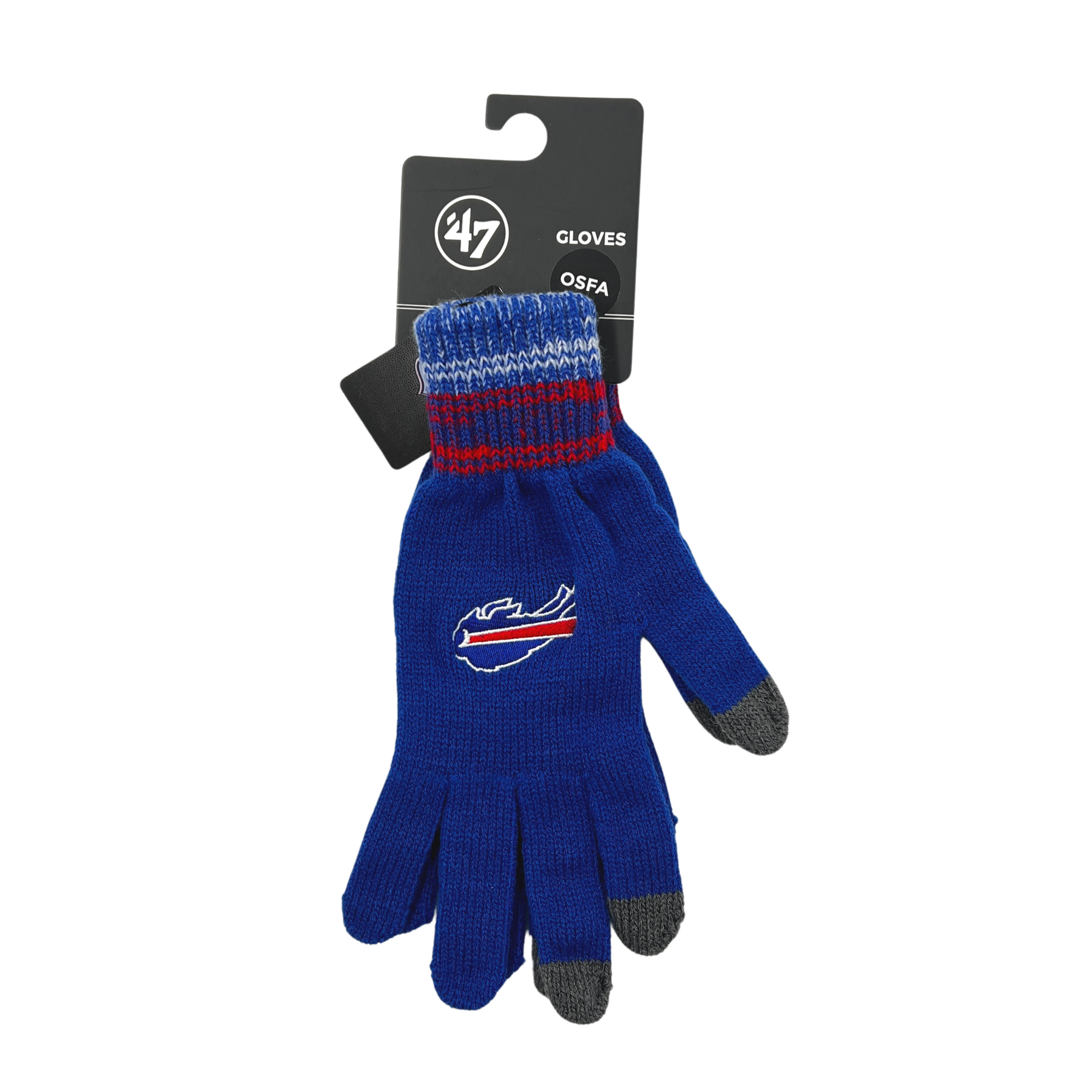 &#39;47 Brand Bills Royal Blue Knit Texting Gloves