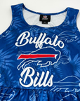 Final Sale - Women's Buffalo Bills Tonal Floral Sun Dress