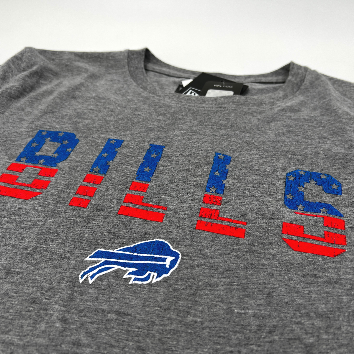 New Era Buffalo Bills Patriotic Letters Gray T-Shirt