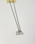 Heart & Bison 2 Charm Necklace