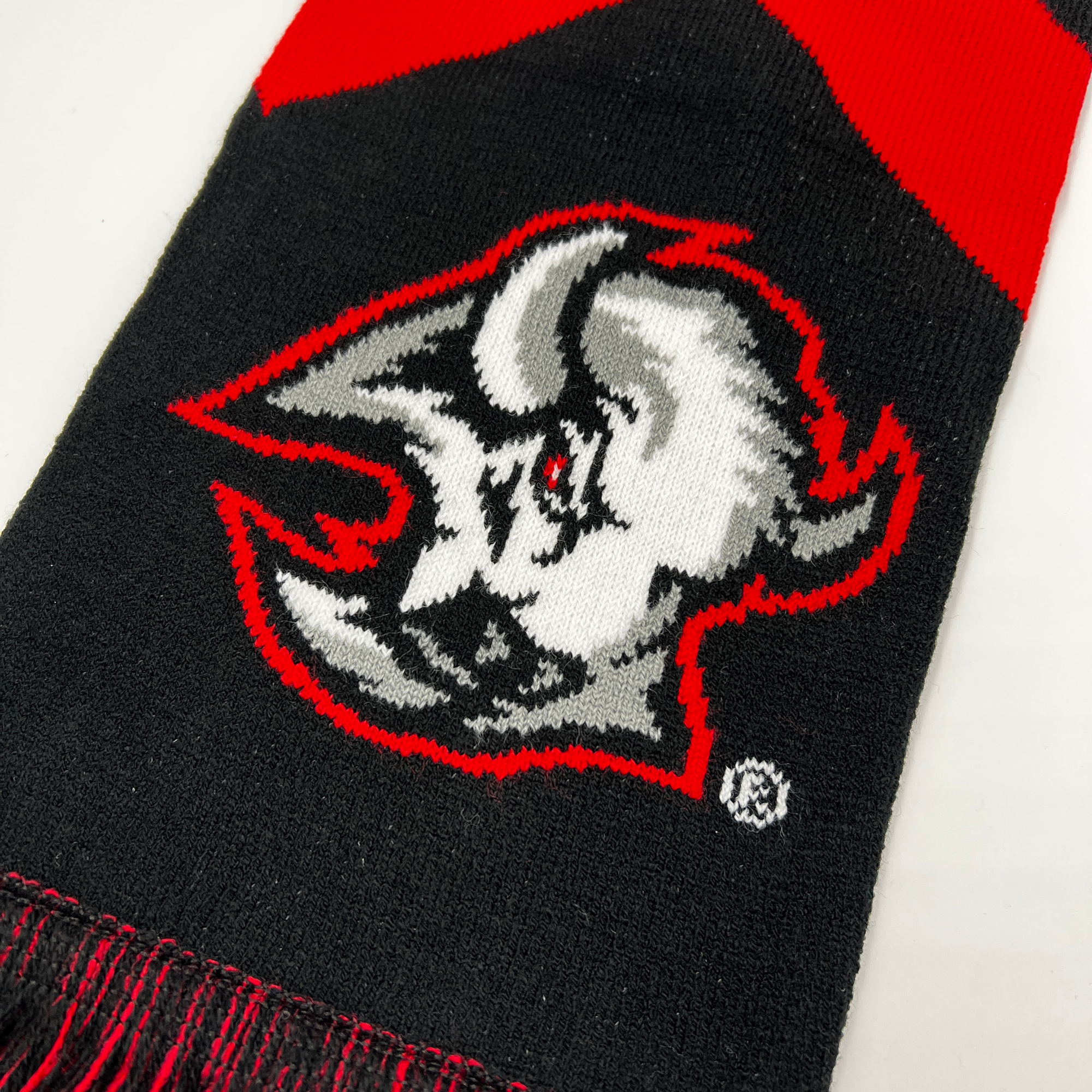 Buffalo Sabres Black &amp; Red Goat Head Scarf