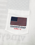 Vineyard Vines Buffalo, NY With American Flag Long Sleeve Shirt