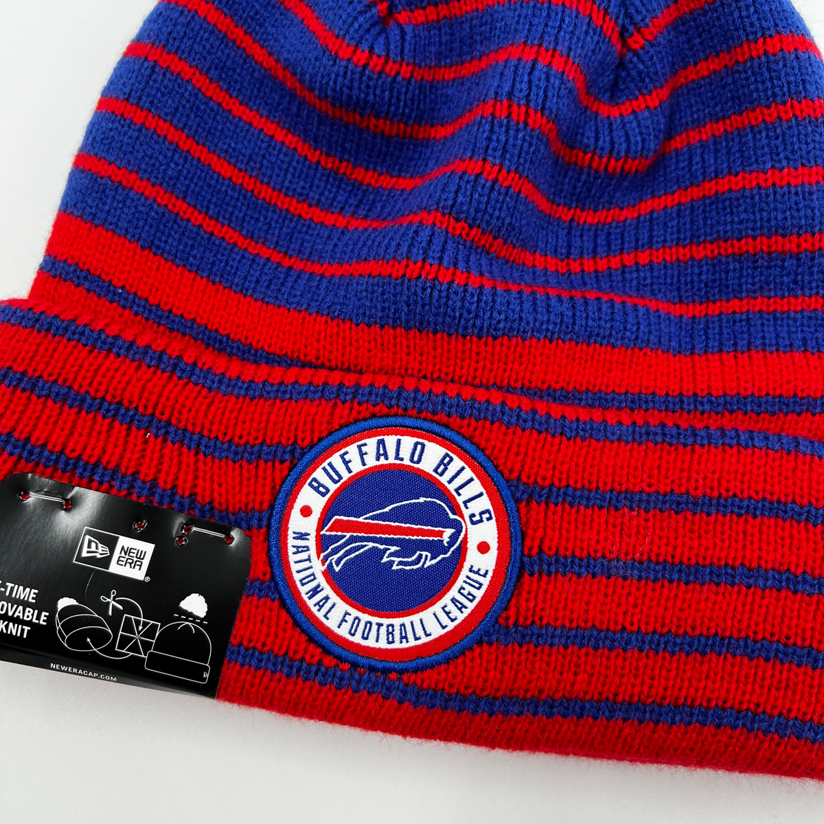 Buffalo Bills New Era Youth Winter Hat Beanie NFL Football Blue Red White