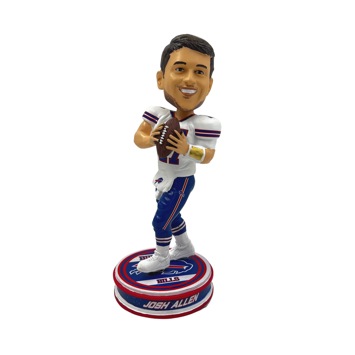 Josh Allen Buffalo Bills Field Stripe Bighead Bobblehead Officially Licensed by NFL