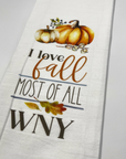 I Love Fall WNY Kitchen Towel