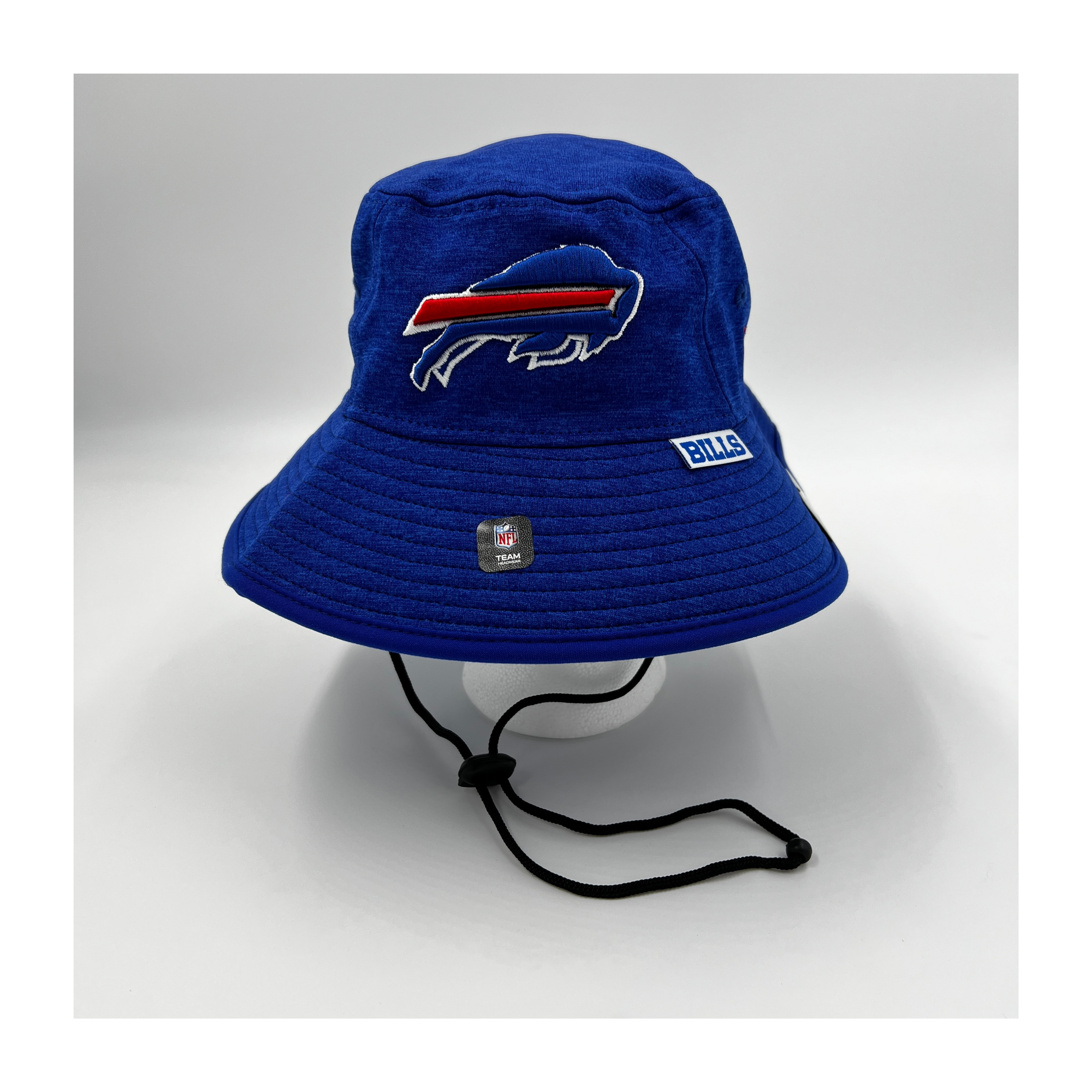 New Era Bills Charging Buffalo Blue Bucket Hat