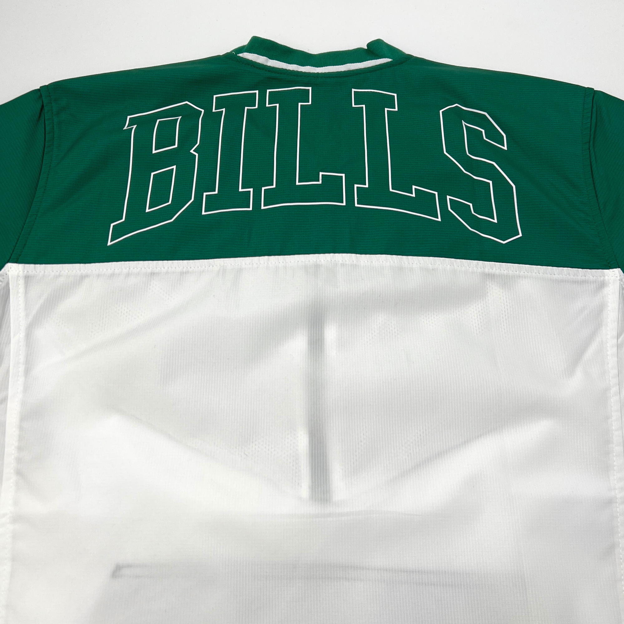 New Era Buffalo Bills Green &amp; White Half Zip With Pouch Pocket