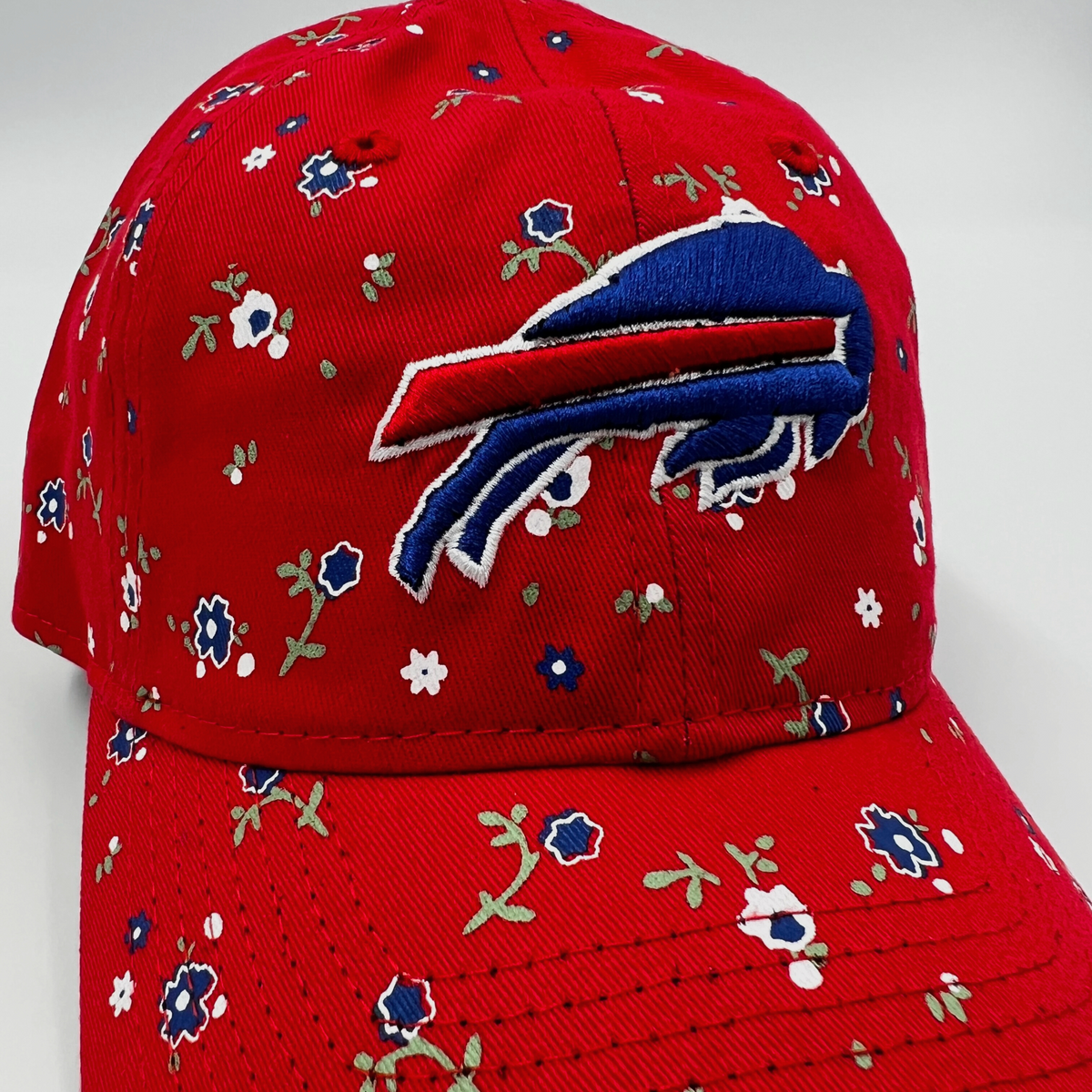 Women's New Era Bills Red Floral Adjustable Hat