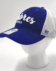 Women's '47 Brand Buffalo Sabres Royal Blue Glitter Adjustable Hat