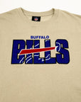 BIG & TALL SIZES New Era Buffalo Bills Stone Color 2023 Official NFL Draft Short Sleeve Shirt