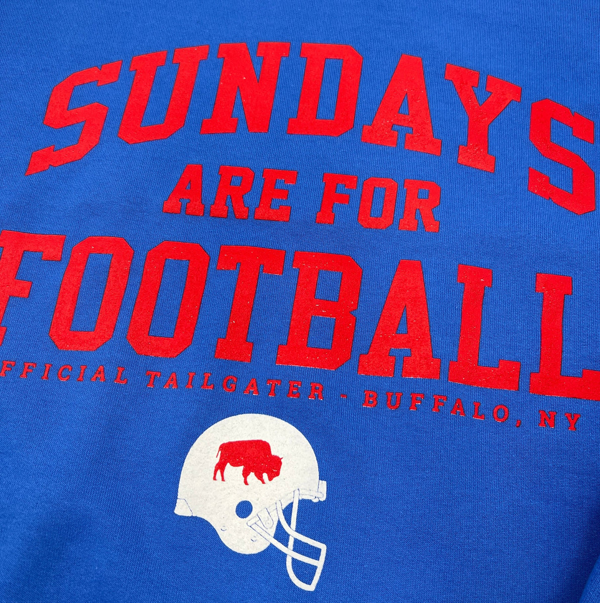 Sundays Are For Football Royal Blue Tee – The BFLO Store