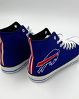 Buffalo Bills Royal & Striped High Top Canvas Shoe