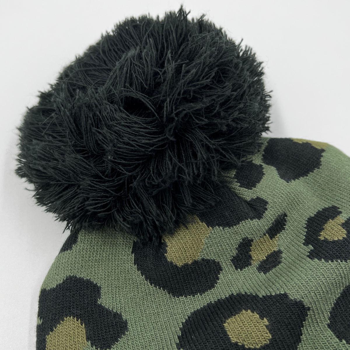 Winter Warm Leopard Print PomPom Beanie Hats