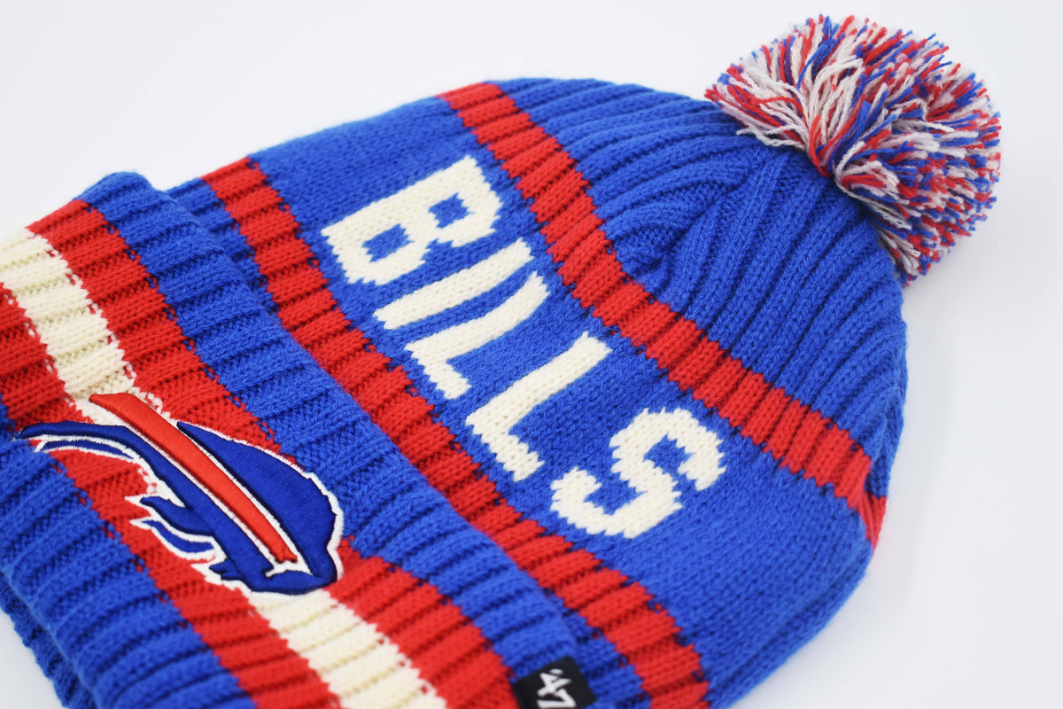 Buffalo Bills Ribbed RWB Pom Beanie – The BFLO Store