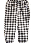 Black and White 716 Buffalo Check Joggers