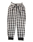 Black and White 716 Buffalo Check Joggers