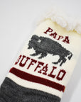 Papa Buffalo Slipper Socks
