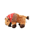 Mini Plush Buffalo with Red Bandana