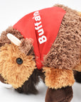 Mini Plush Buffalo with Red Bandana