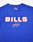 Final Sale - Buffalo Bills Stitched Logo Royal Blue Short Sleeve Shirt