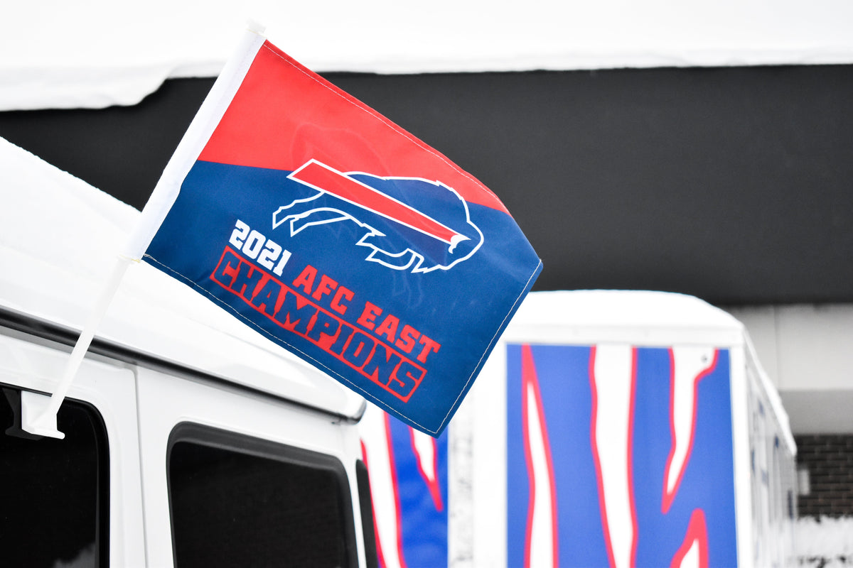 Buffalo Bills AFC East Champs Car Flag – The BFLO Store