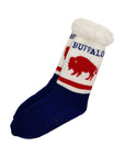 Navy/Red Slipper Socks