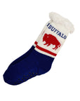 Navy/Red Slipper Socks