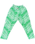 Zubaz White and Green Pants