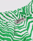 Zubaz White and Green Pants