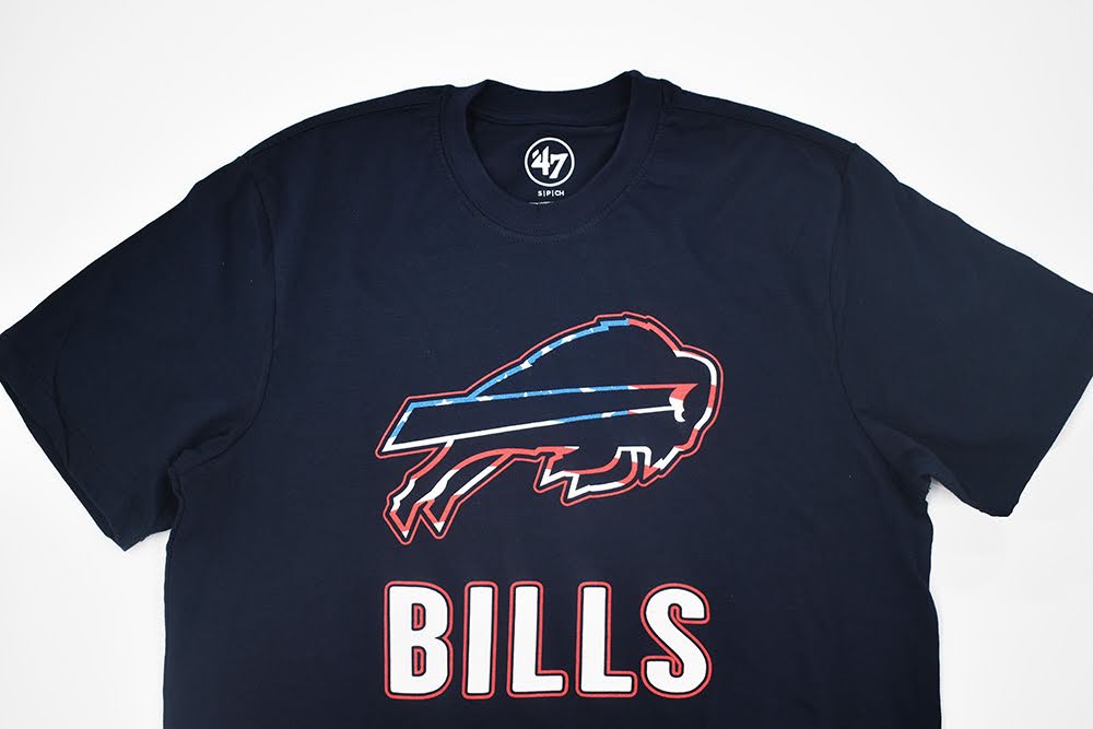 *SALE* Buffalo Bills Logo With American Flag Short Sleeve Shirt