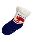 Navy/Red Slipper Socks