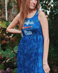 Final Sale - Women's Buffalo Bills Tonal Floral Sun Dress