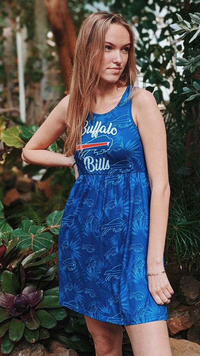 Women's Buffalo Bills Tonal Floral Sun Dress