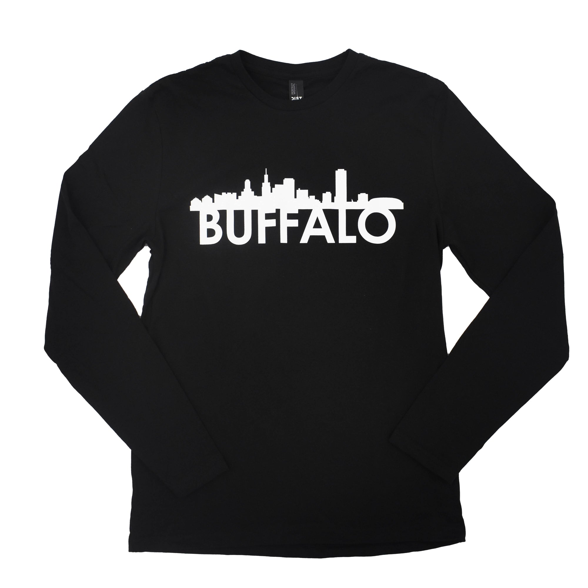 bflo store buffalo ny city skyline long sleeve black shirt