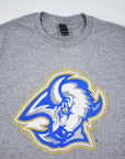 Buffalo Sabres Reverse Retro Goat Head Heather Grey Short Sleeve Shirt - Final Sale