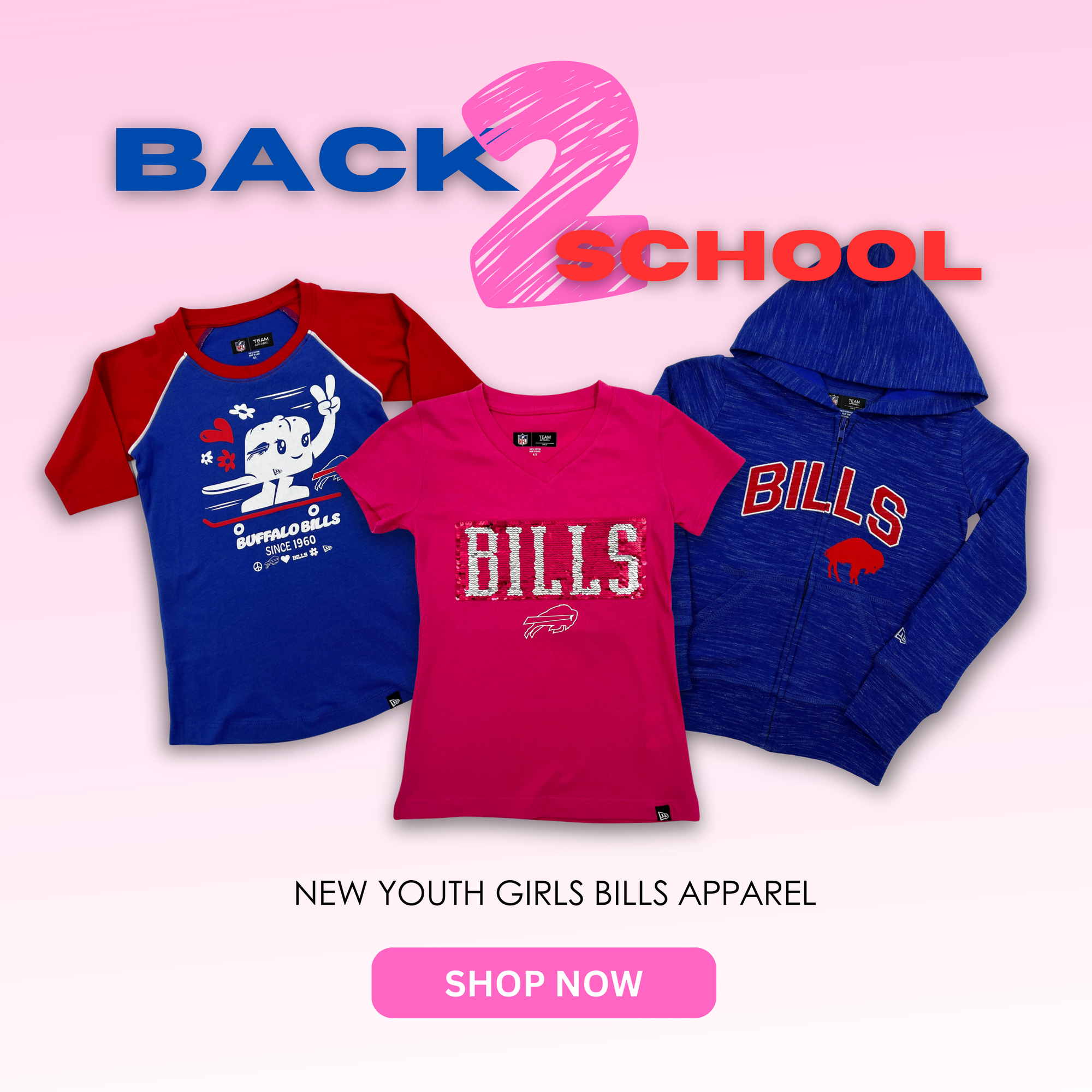 Girls New Era Buffalo Bills Apparel