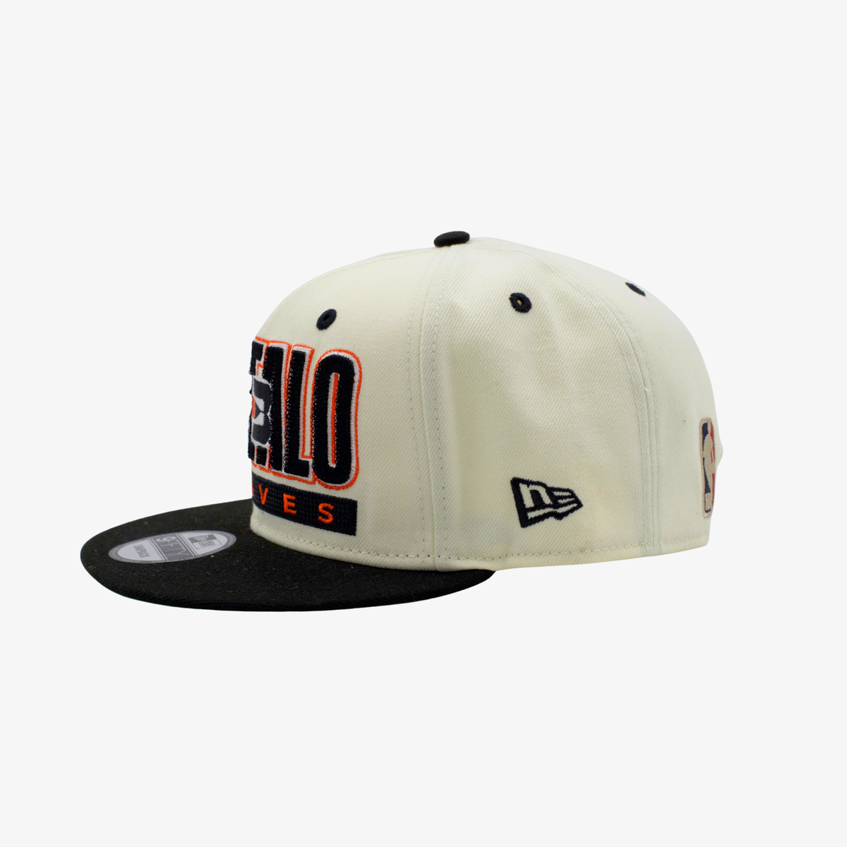 New Era Buffalo Braves Cream &amp; Black Retro 9FIFTY Snapback Hat