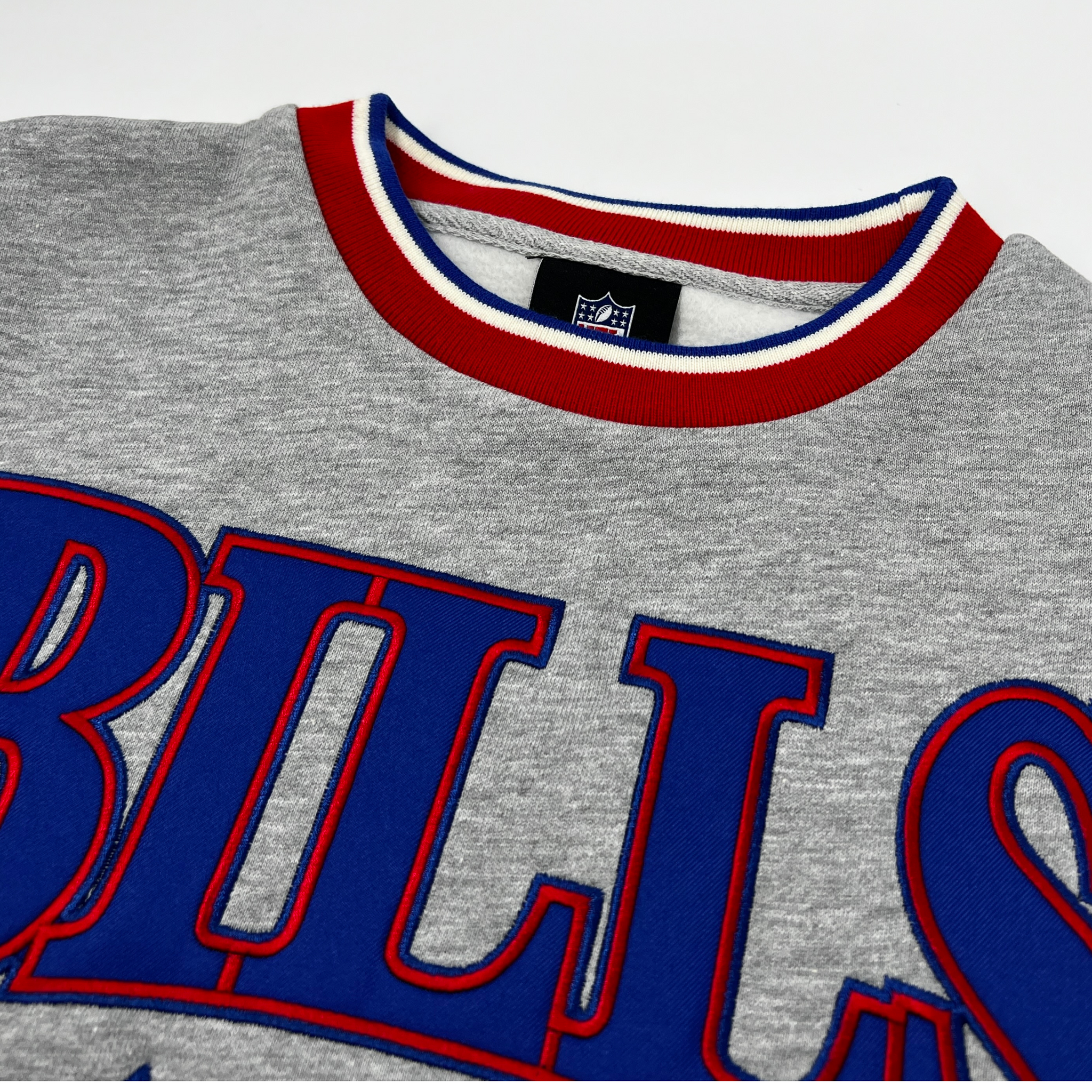 Vtg 90s Buffalo Bills Sweatshirt Blue L Embroidered Crewneck 