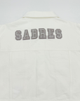 Women's Buffalo Sabres 4Her White Denim Cropped Jacket