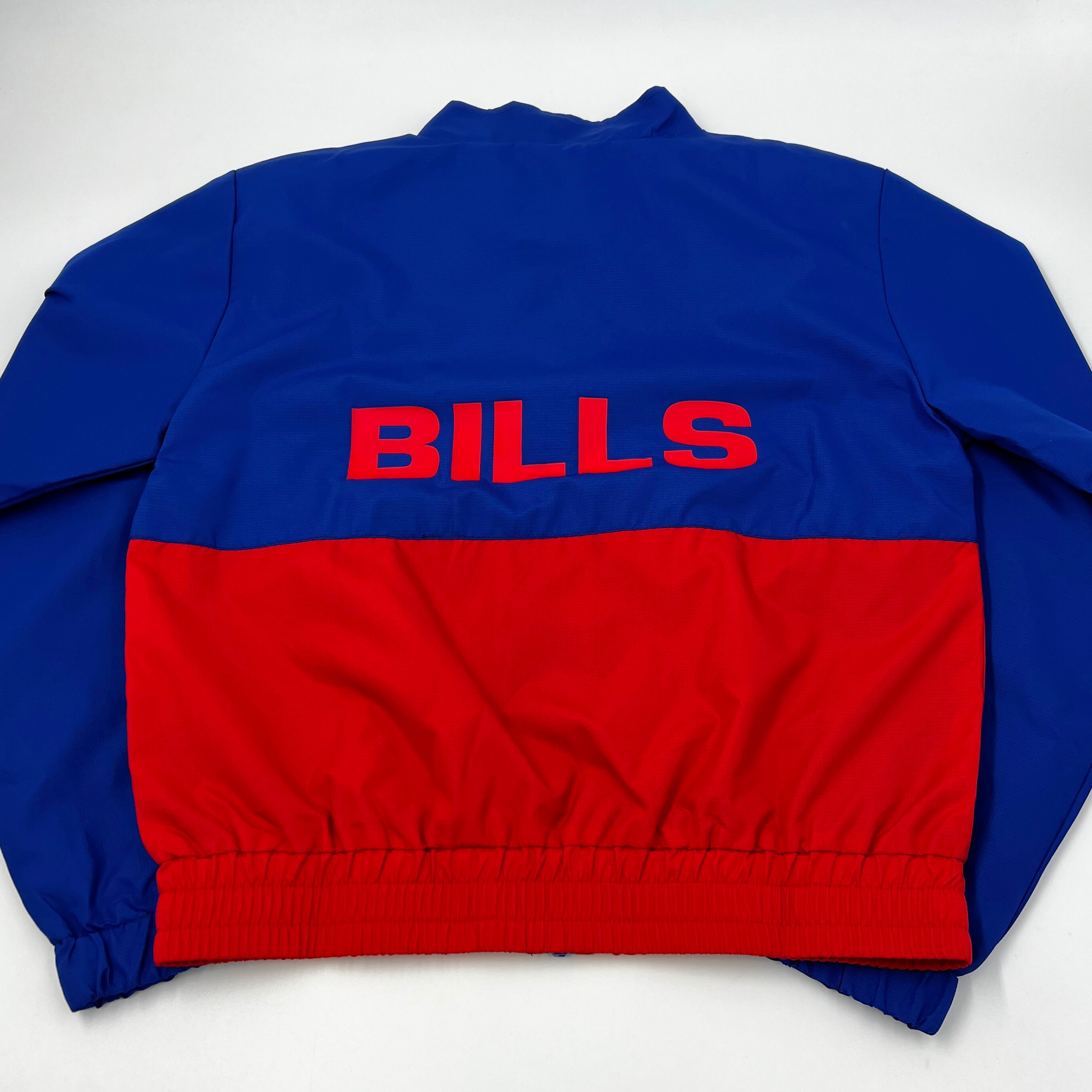 Buffalo Bills Vest Reversible Zip Up Fleece - Vintage Bills Apparel - Medium