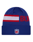 New Era Bills 2024 Sideline Royal Team Stripe Tech Knit