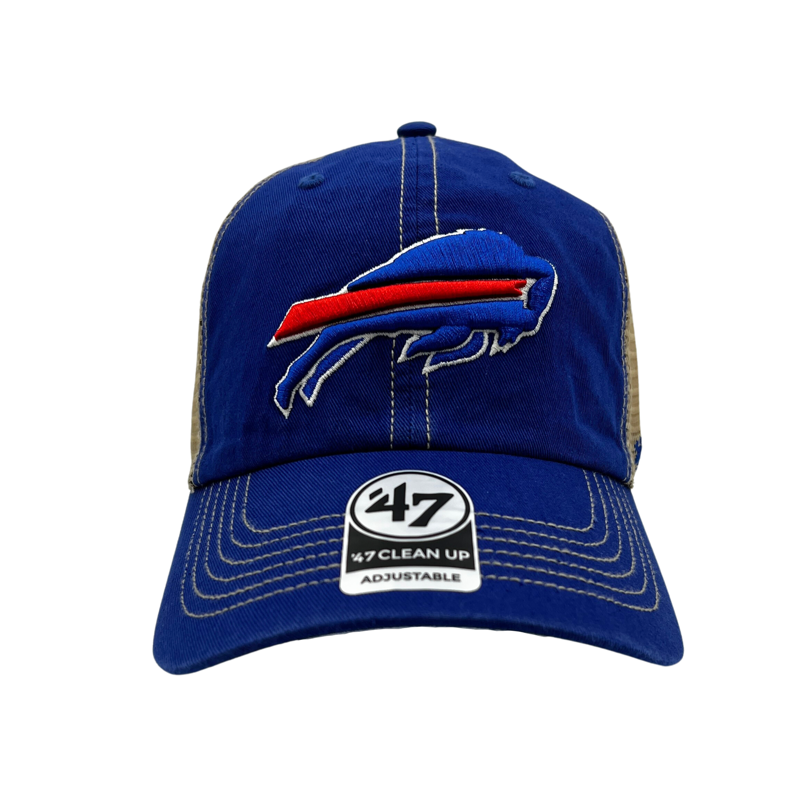 47 Brand Bills Charging Buffalo Adjustable Stone Hat