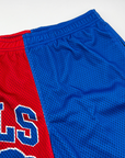 Buffalo Bills With Big Logo Split Color Mesh Shorts