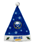 Buffalo Sabres Royal & Gold Holiday Santa Hat