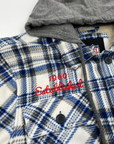 Buffalo Bills Blue & White Plaid Sherpa Jacket