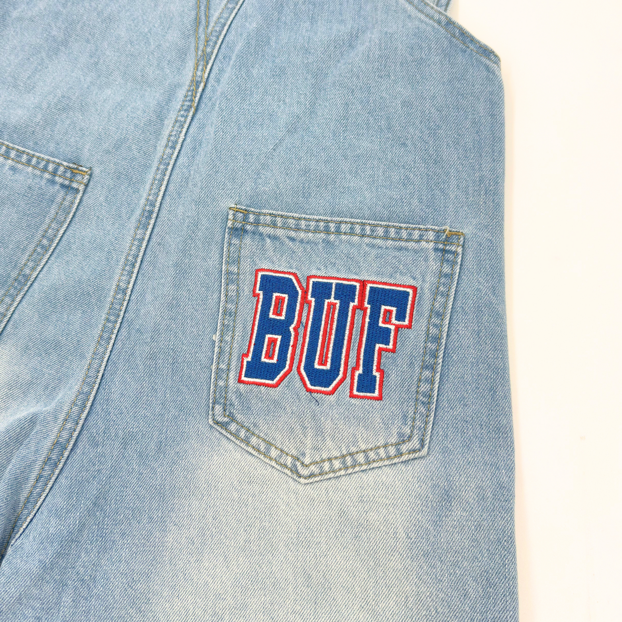 Women&#39;s Buffalo Bills Denim Shortalls