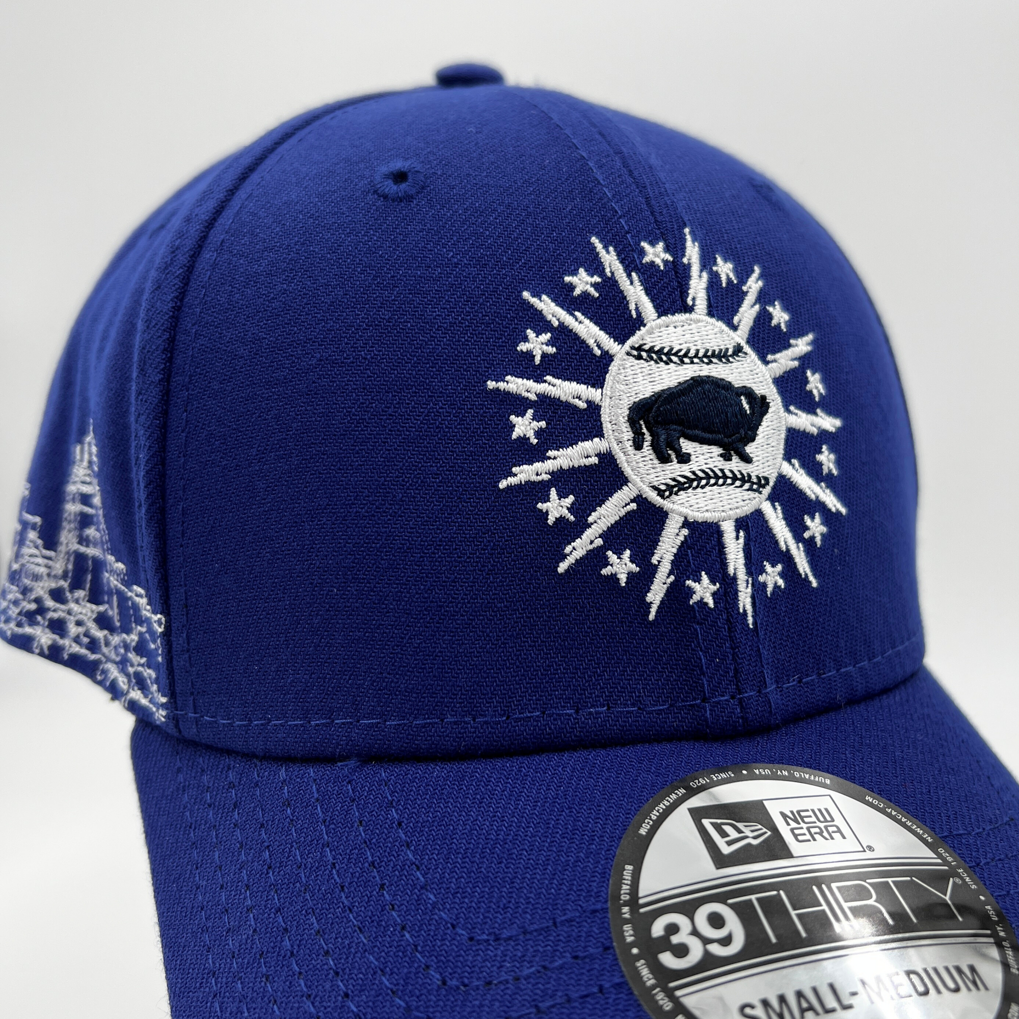 New Era Bisons City Seal Skyline Stretch Fit Hat The BFLO Store