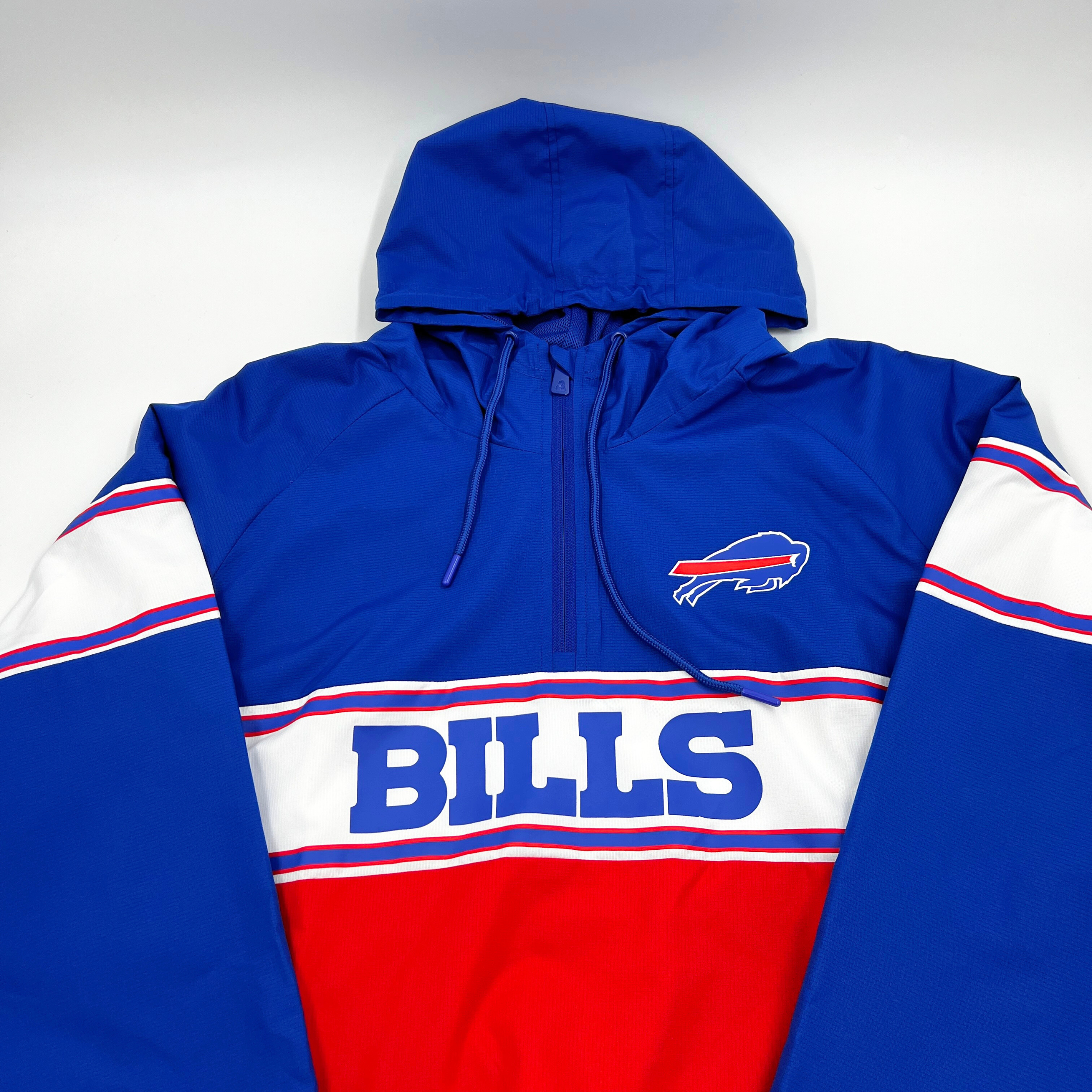 New Era Buffalo Bills With Retro Buffalo Pullover Quarter Zip